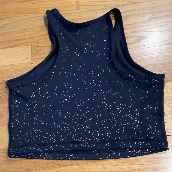 Buff Bunny Aurora crop top in black with rose gold speckles - Picture 4 of 4